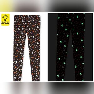 Women's the children's place mommy halloween glow in the dark leggings LARGE